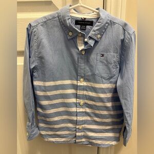 🎉BUNDLE 10 for $20🎉 Tommy Hilfiger Kids Blue /White Striped Button-Down Shirt